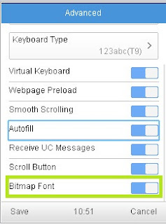 Activate Bitmap Fonts In Java Uc Browser