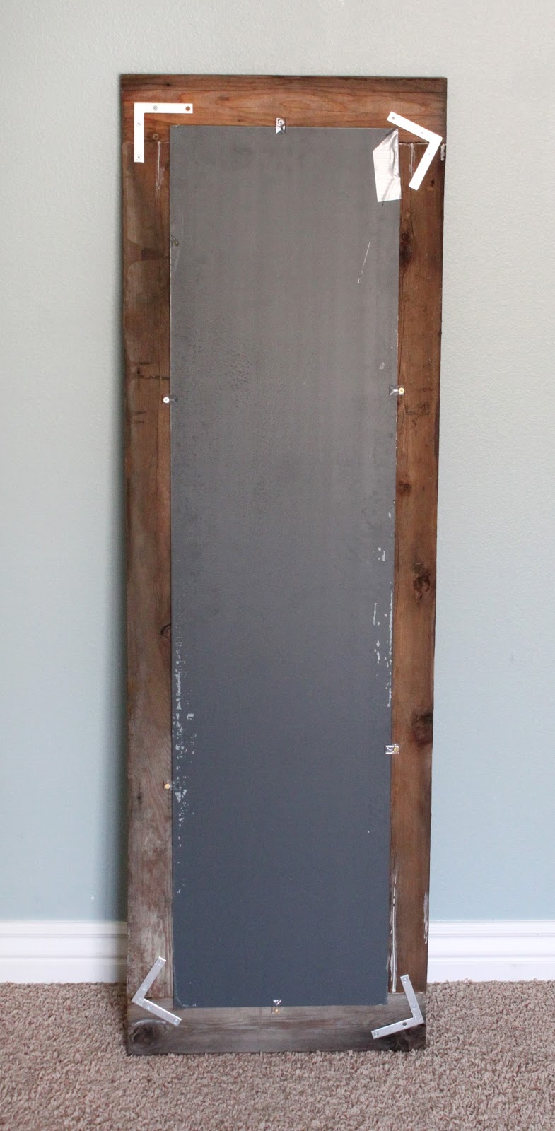 creatively christy DIY Reclaimed Wood Framed Mirror