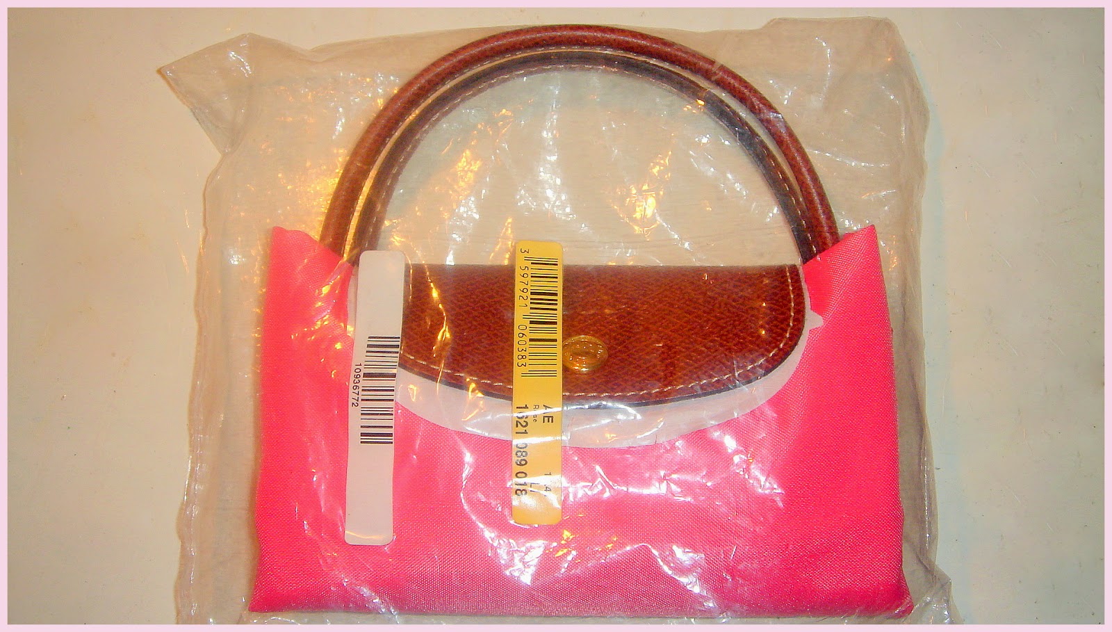longchamp plastic bag
