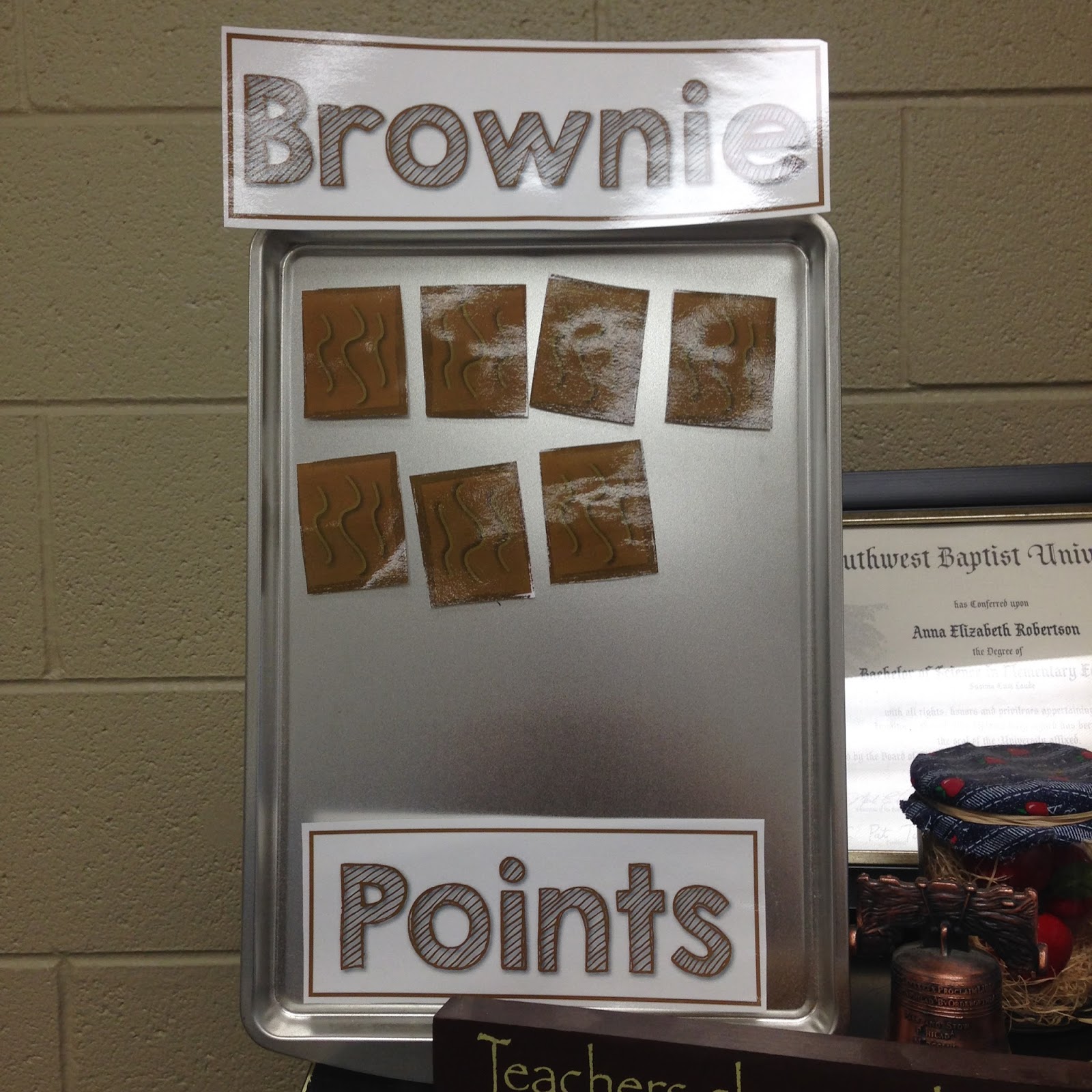 Brownie Points (A Cheap Behavior Management Strategy) Hanging with