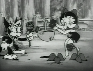 Bimbo and Betty Boop in a 1931 cartoon