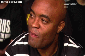 I have...a lot of things I need to get off my chest. Anderson+Silva+Reaction