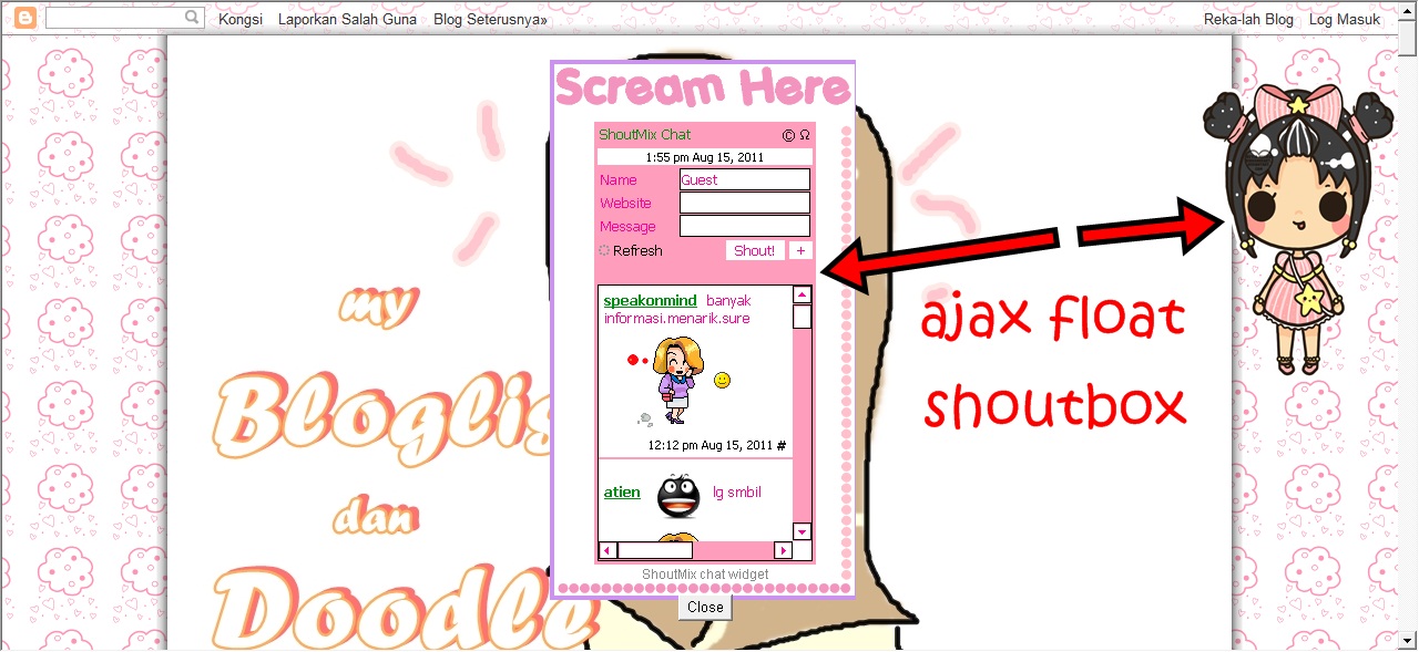 Shoutbox Design