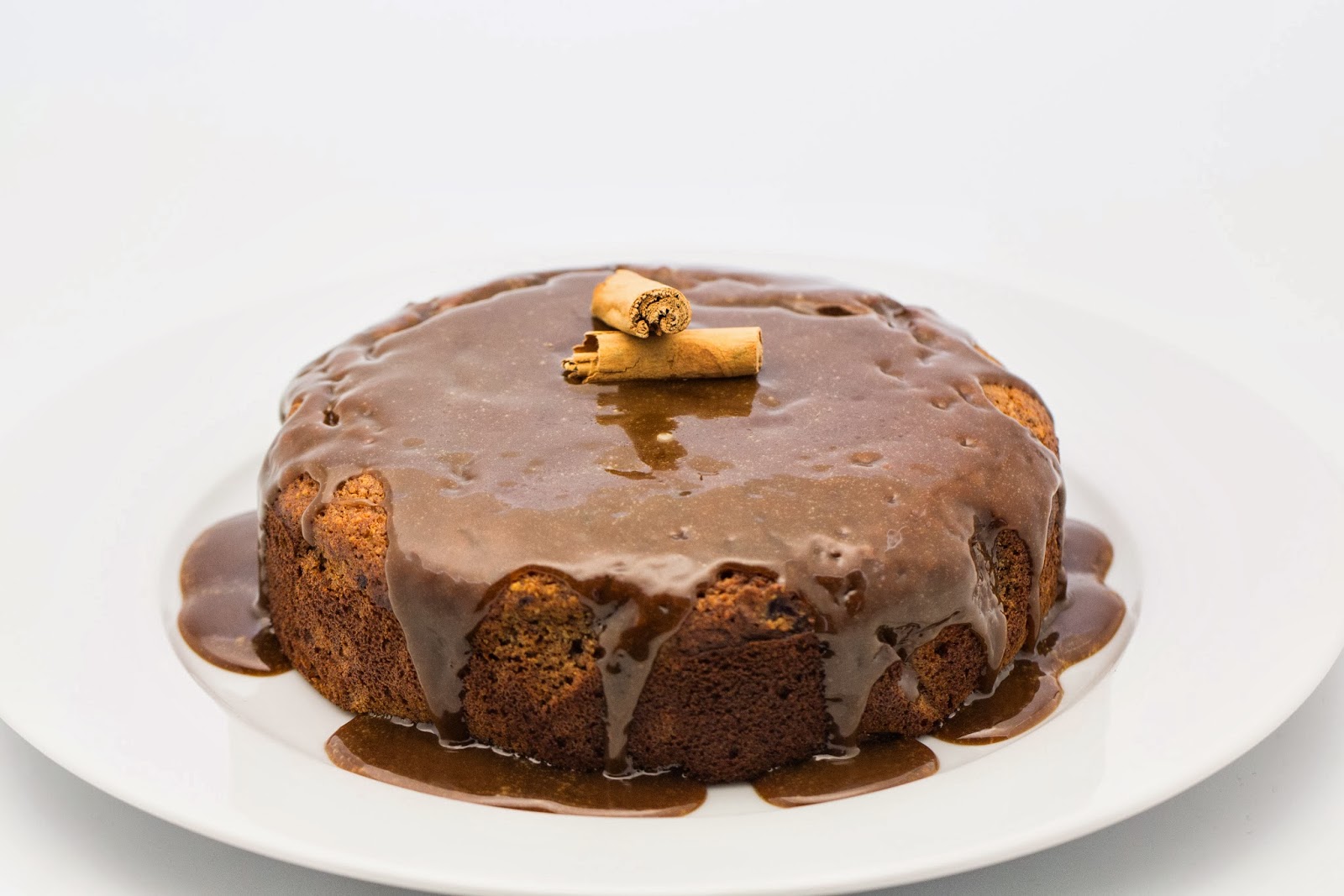 Gluten Free Date Cake with Caramel Sauce