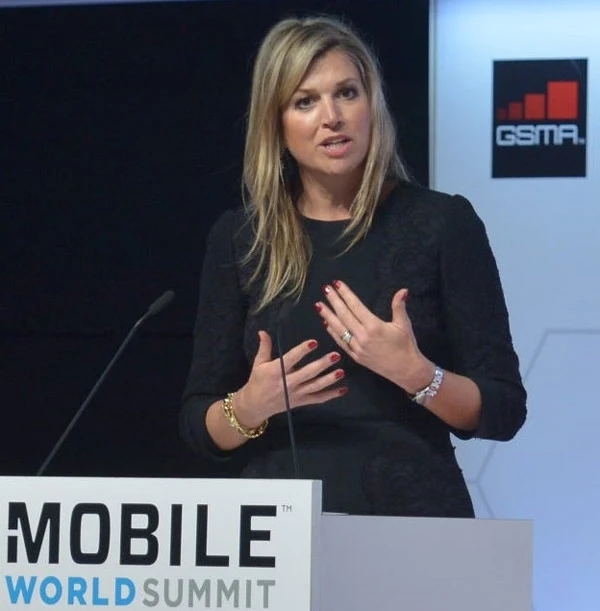 King Felipe of Spain and Queen Maxima of the Netherlands attended the "GSMA Mobile World Congress 2015" conference
