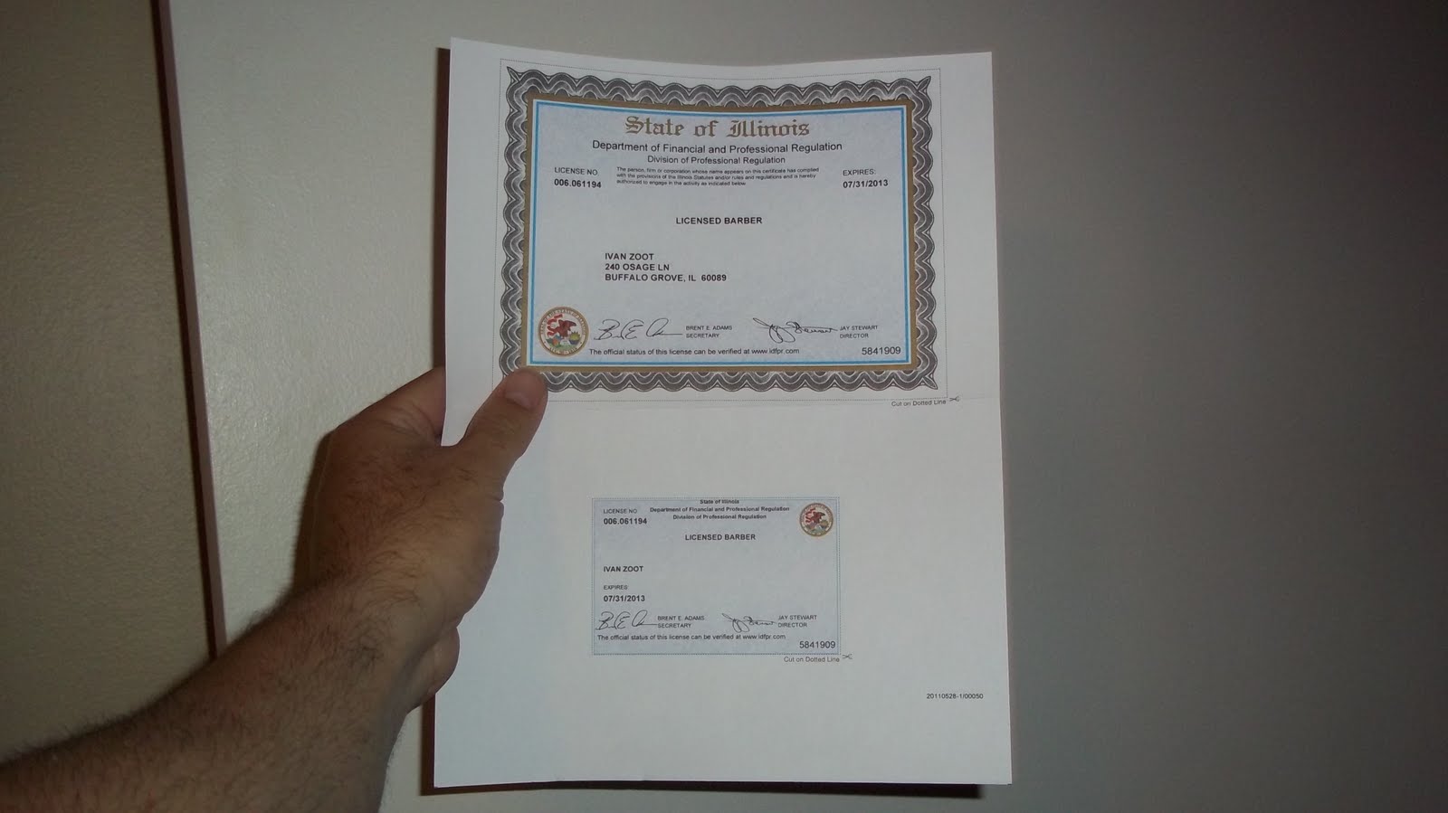 Andis Company: Got my license