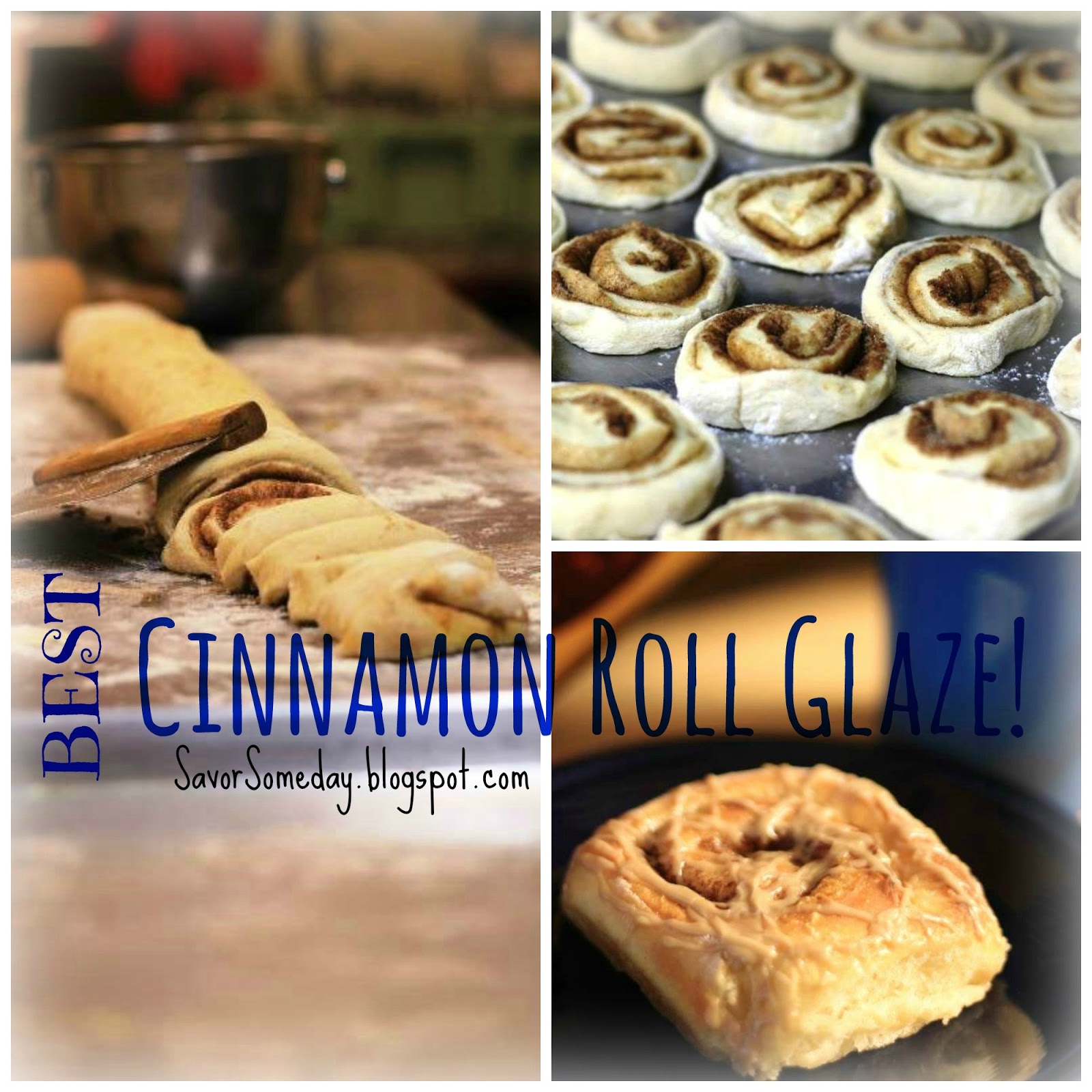 SavorSomeday The BEST Cinnamon Roll Glaze!