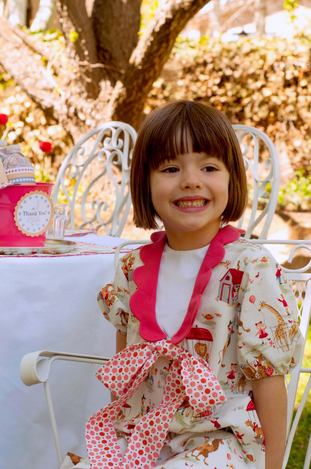 Aesthetic Nest Party Vintage Polka Dot Zoo Birthday for Audrey