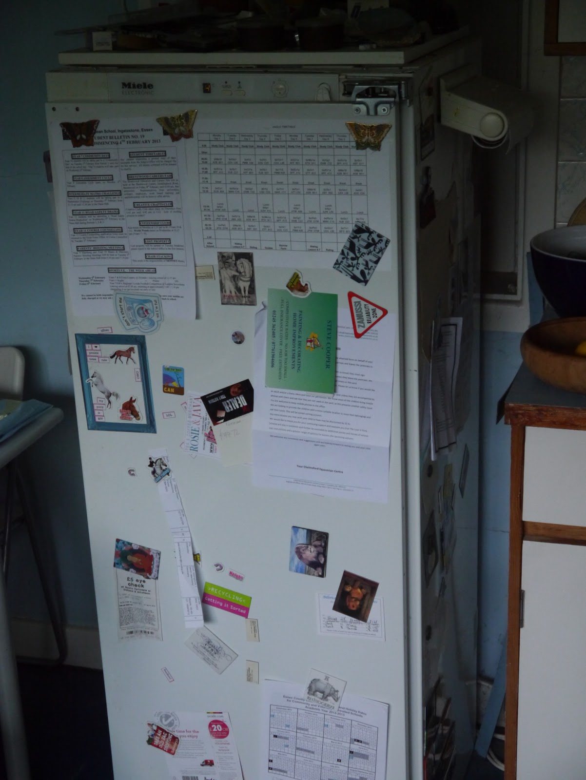 The fridge wall of information The fridge wall of information