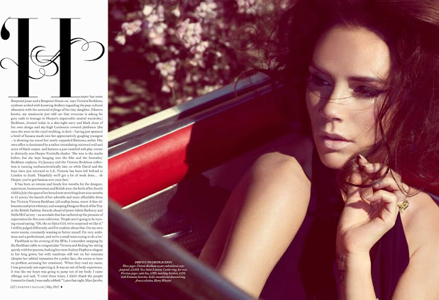 Victoria Beckham in UK Harper's Bazaar May 2012 by Camilla Akrans