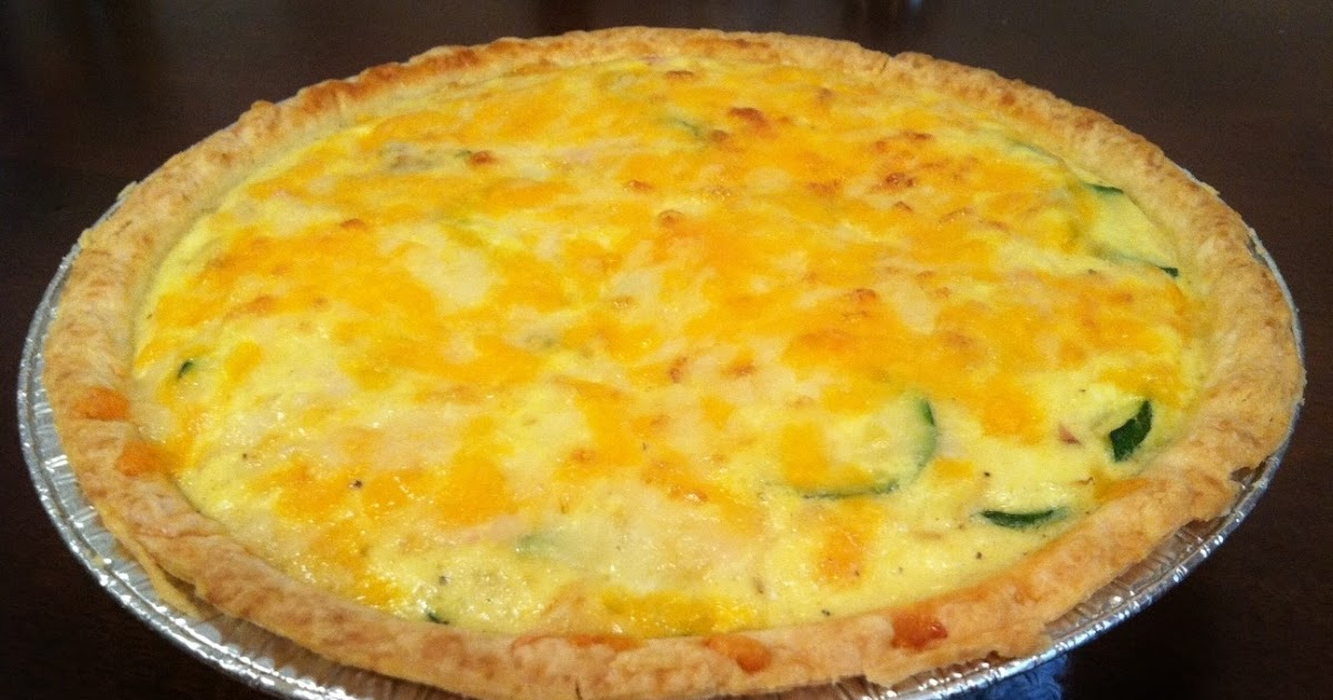 simple flavors are key. Ham and Swiss Zucchini Quiche