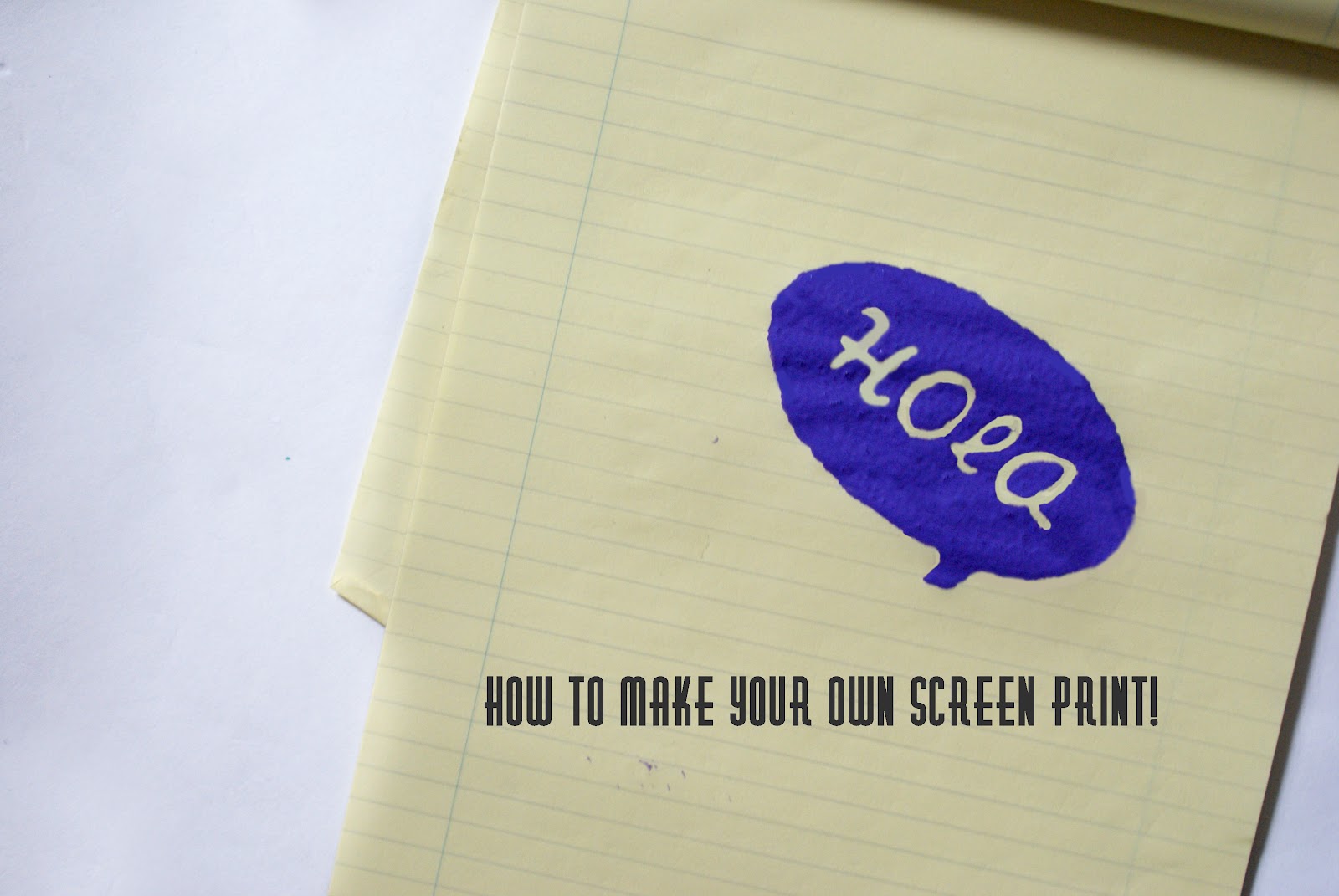 Vivid Please DIY How To Make Your Own Screen Print