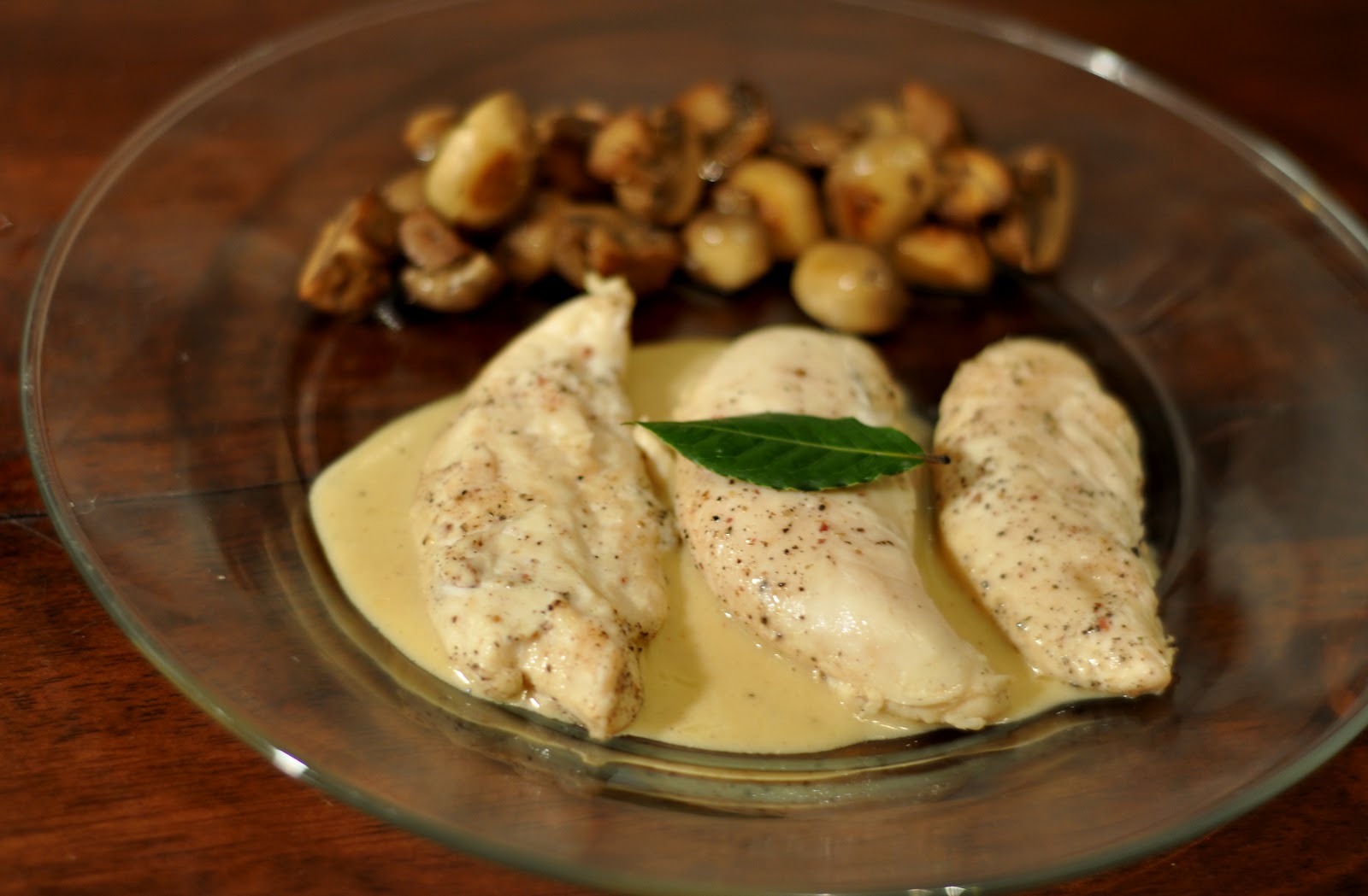 Party with Leah Poached Chicken Breast with Tarragon Cream Sauce