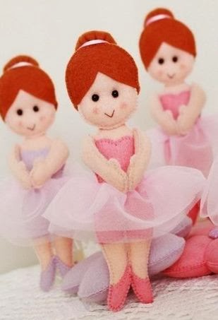 bailarinas de fieltro