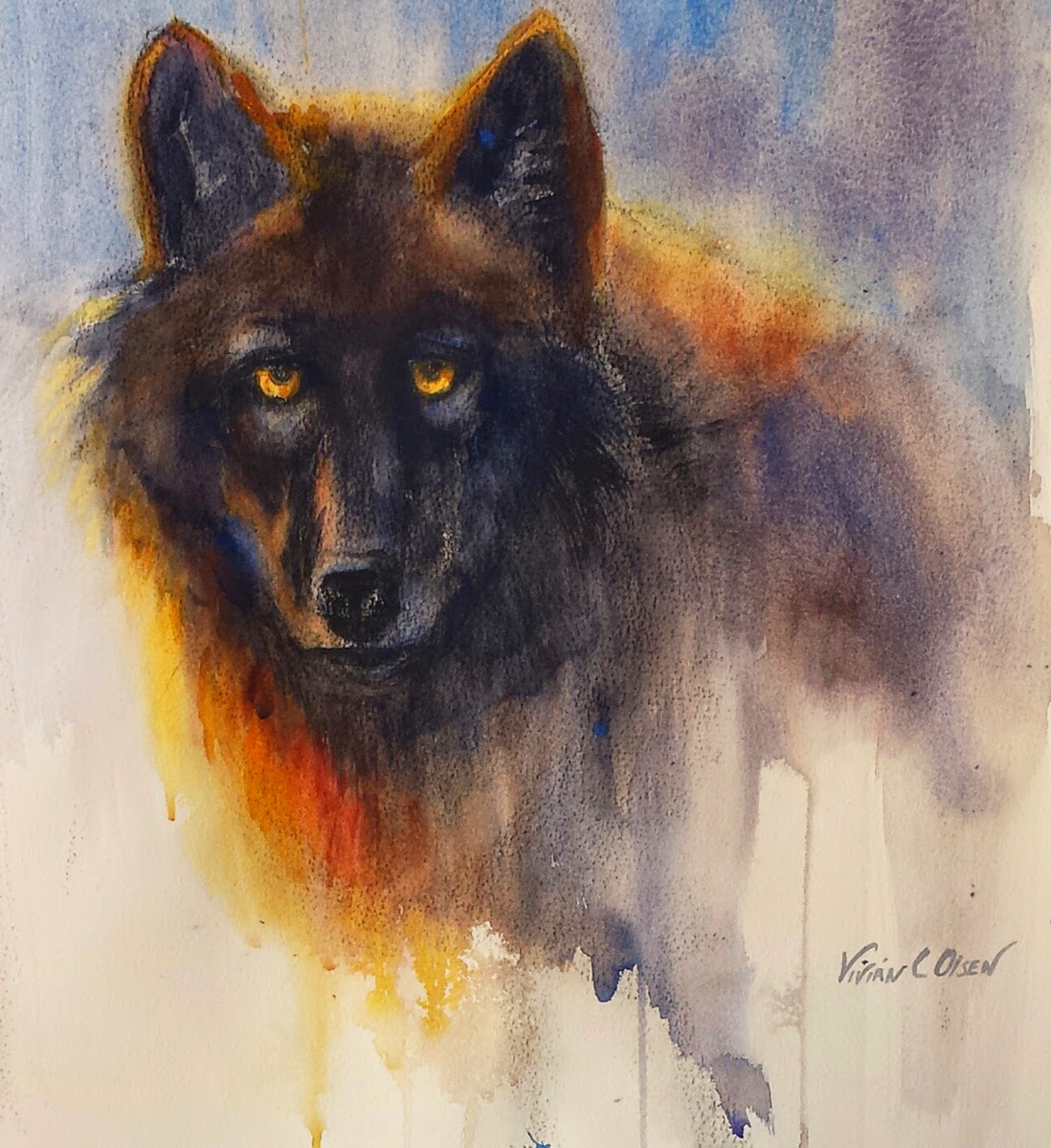 Viviano Artist New Show, New Paintings with Watercolor