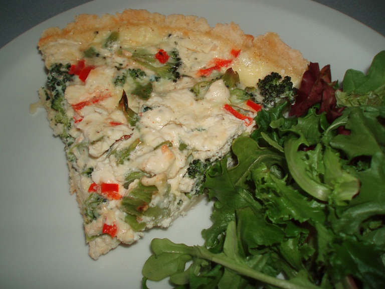 Pass to the Left Broccoli and Boursin Quiche