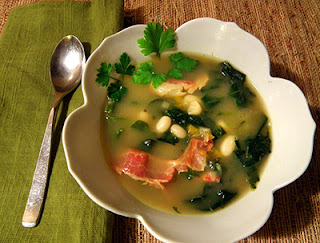 Bowl of Soup garnished with Parsley