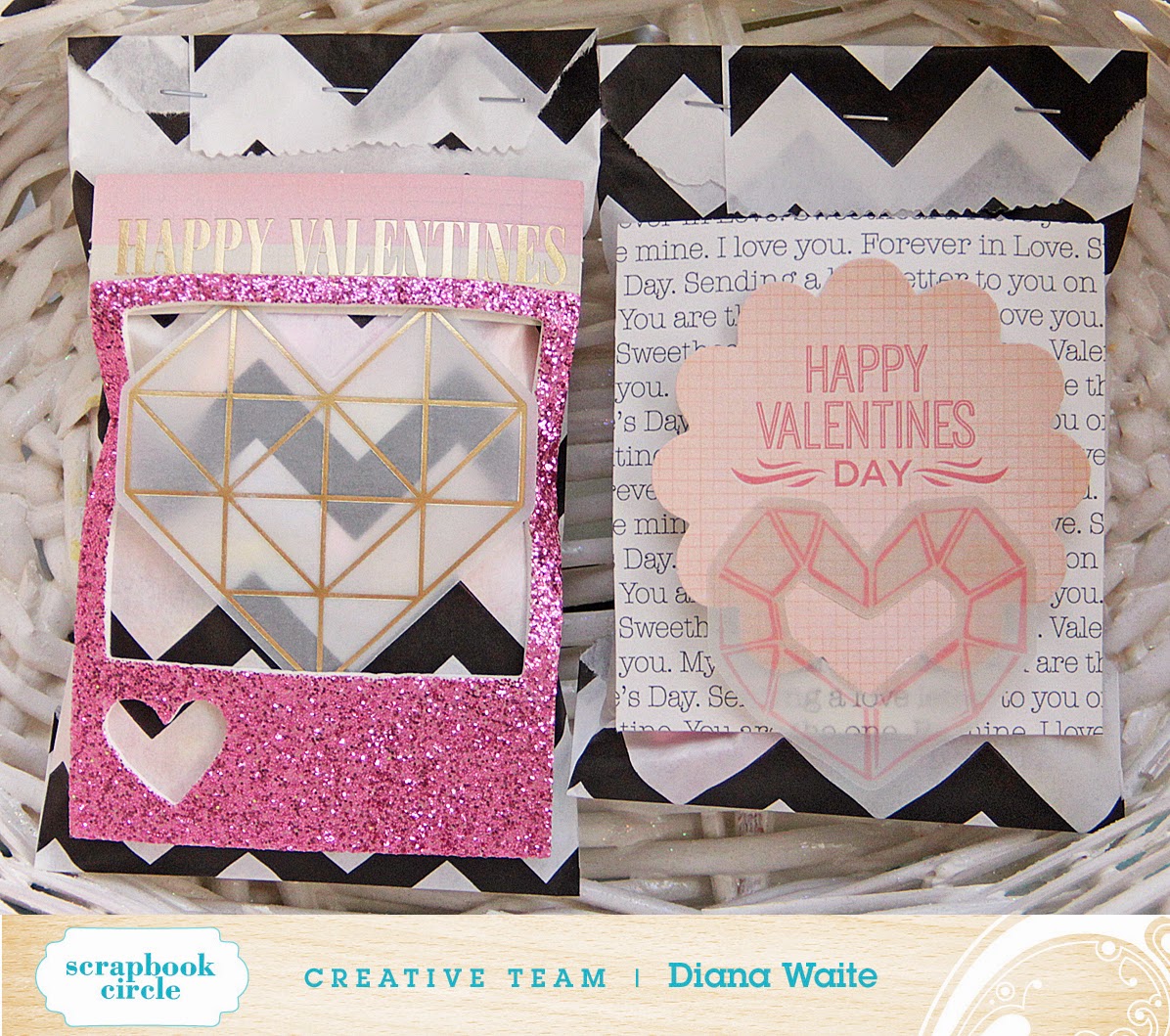 Treat bags valentine happy wanted quick fun today real little made some Scrappy Wonder Woman: happy valentine treat bags.