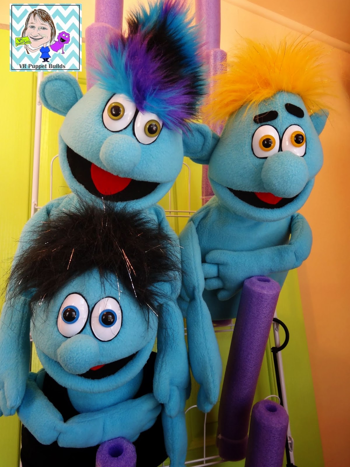 VR Puppet Builds Making puppet hair with odd shaped fur scraps