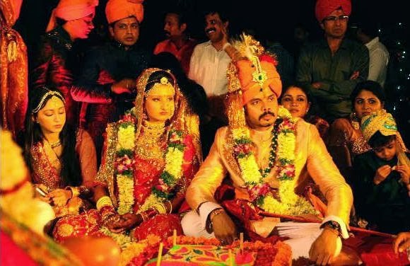 Sreesanth and Bhuvneshwari wedding Wedding pic of Sreesanth and Bhuvneshwari