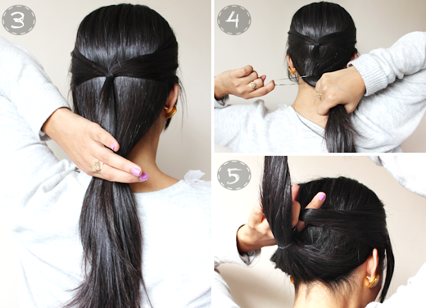 quick & easy 2 minute casual updo