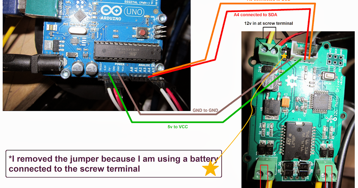Grove I2C Motor Driver Setup and Example Code