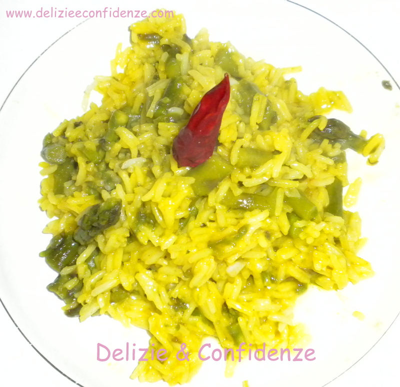 RISO BASMATI CON ASPARAGI E ZAFFERANO Delizie & Confidenze