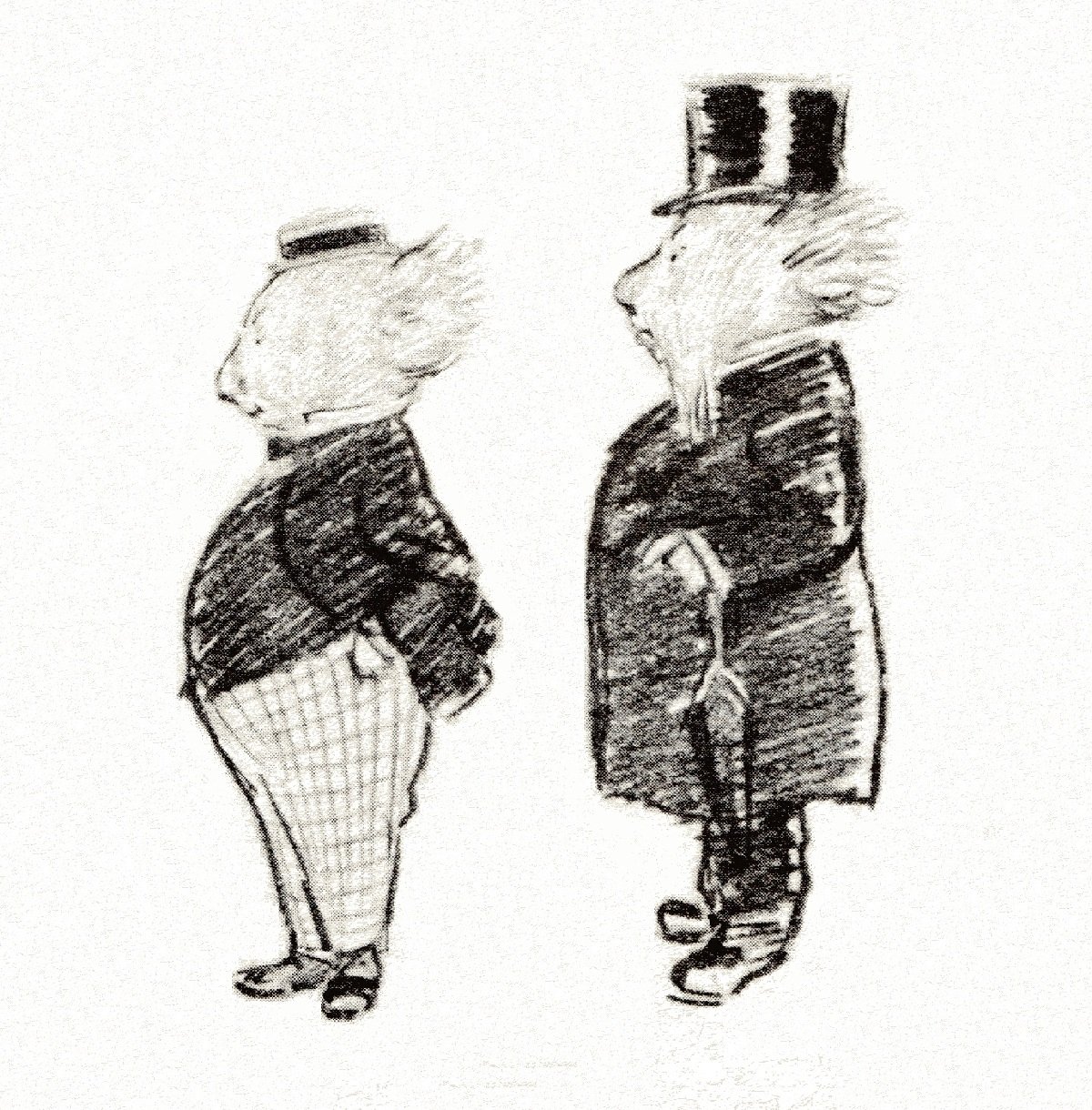 Side view of Bunyip and Uncle Wattleberry