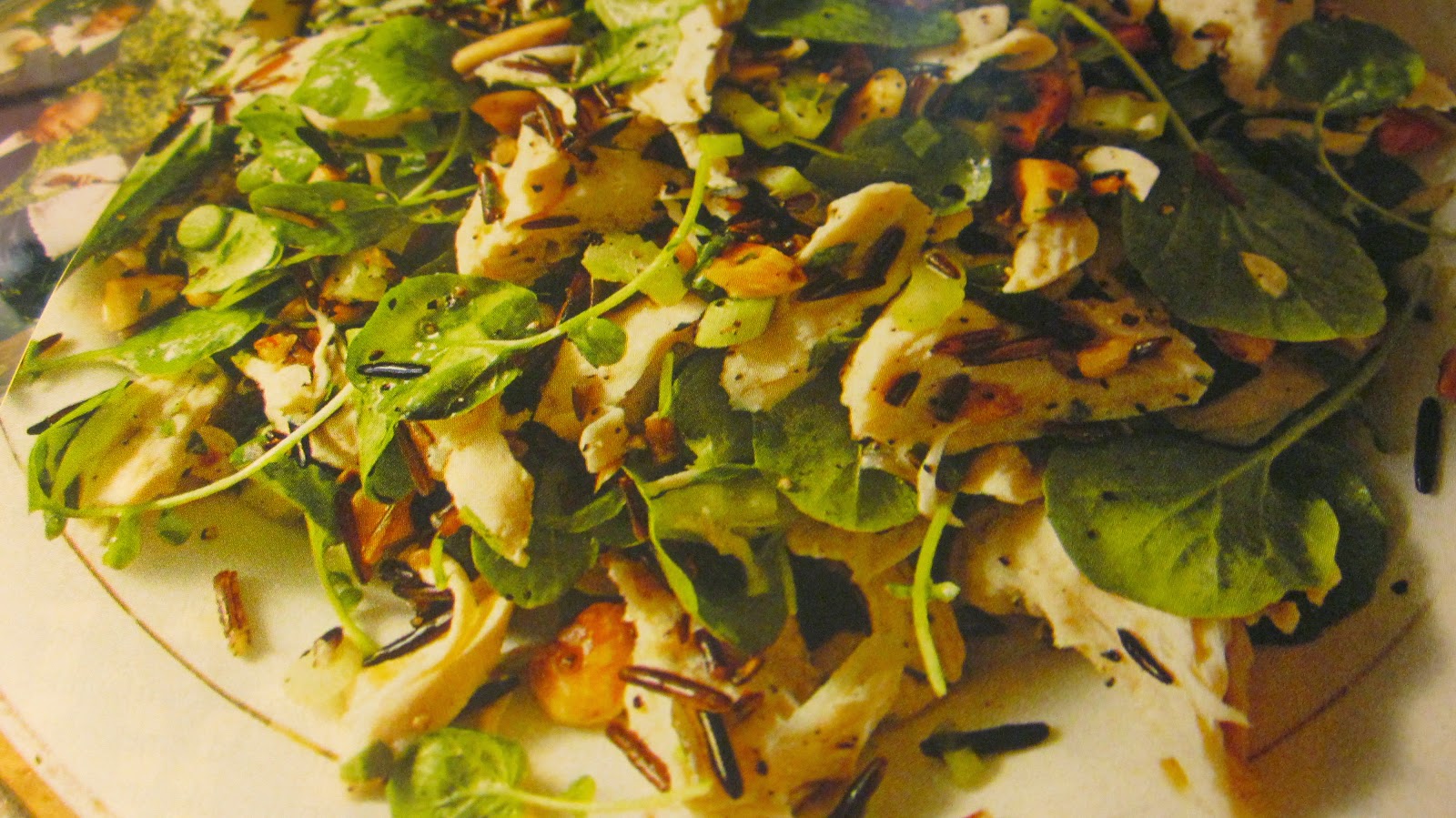 Diabetic Enjoying Food CHICKEN SALAD WITH WILD RICE & TARRAGON VINAIGRETTE