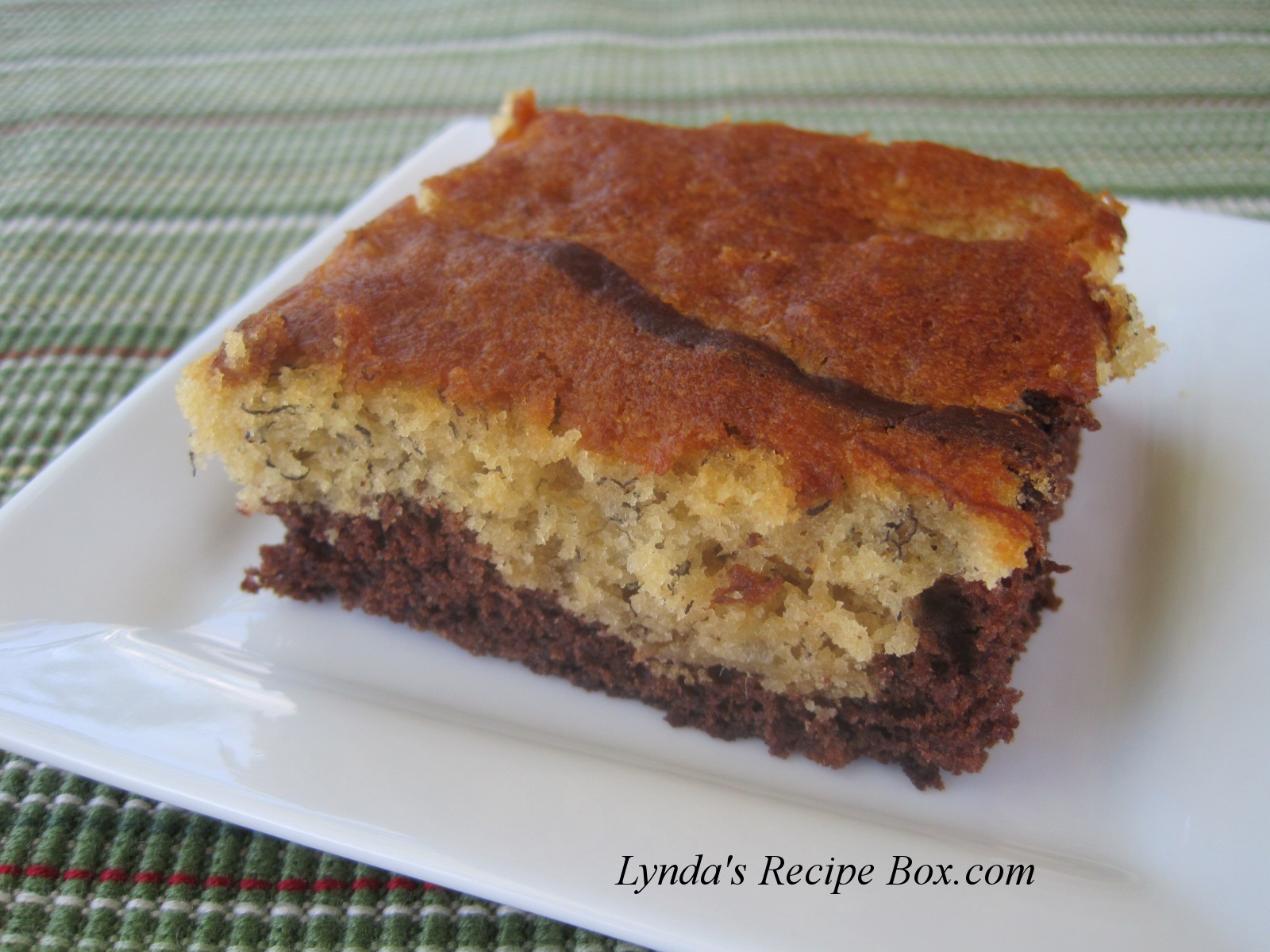 Lynda's Recipe Box BlackBottom Banana Bars