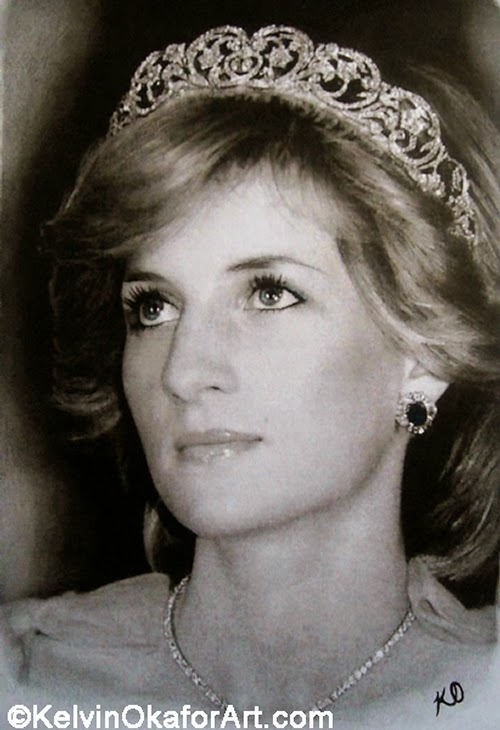 20-Diana-Spencer-Princess-of-Wales-Kelvin-Okafor-Celebrity-Portrait-Drawings-Full-of-Emotions-www-designstack-co
