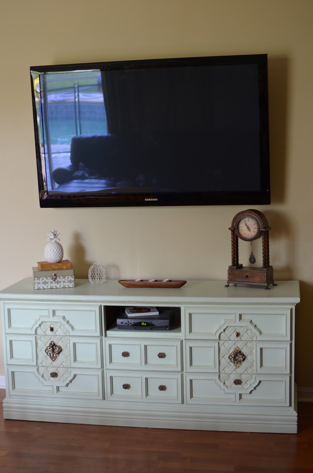 The Thrifty Spender Turning a Dresser into a TV Console