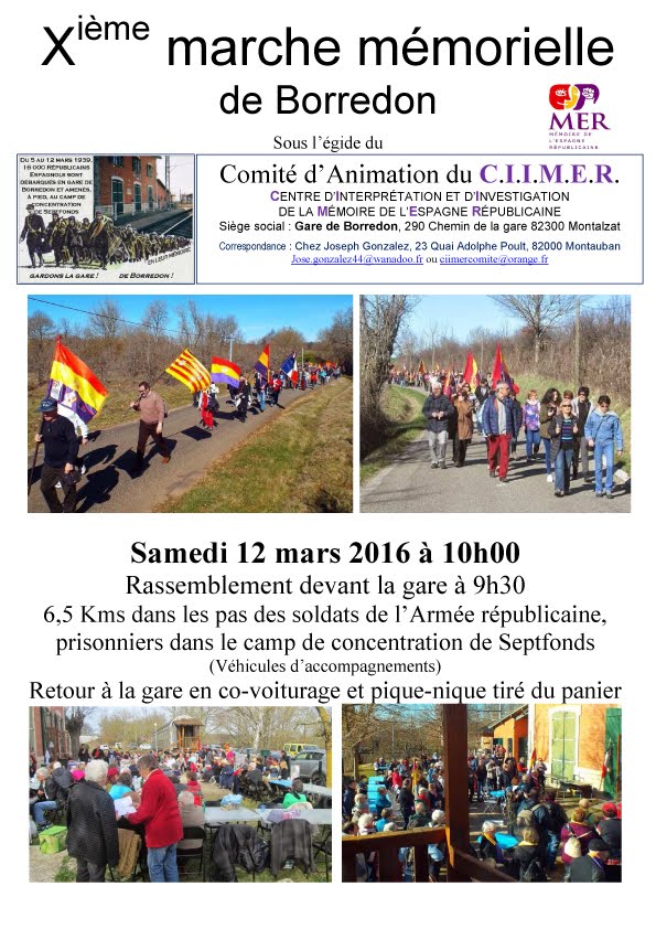 12 marzo X marcha Borredon (Francia)