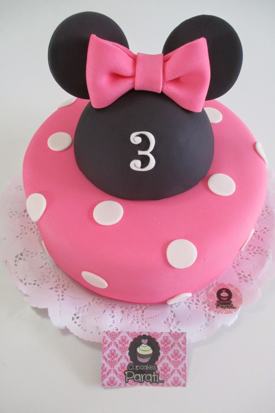 Cupcakes parati...: Torta Minnie rosada