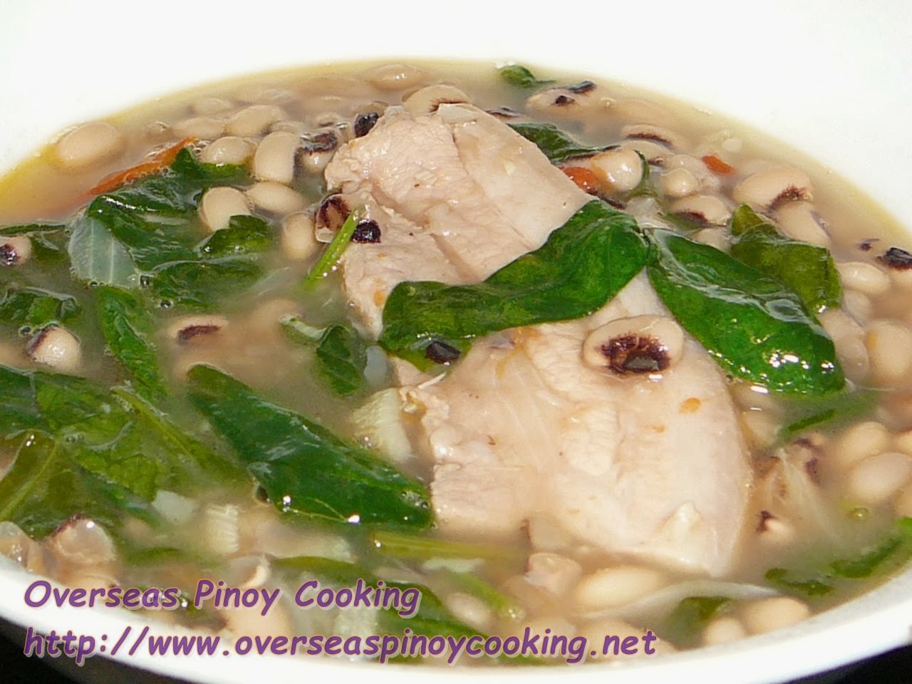 Black Eyed Pea with Pork Belly, Pinablad a Pusi Panlasang Pinoy Recipe