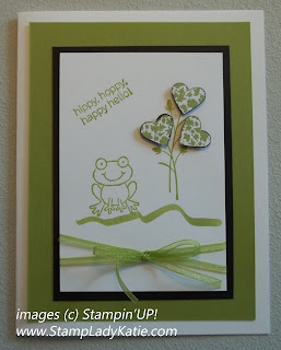 Card made with Stampin'UP! Stamp Set: Turtle and company. Made by StampLadyKatie