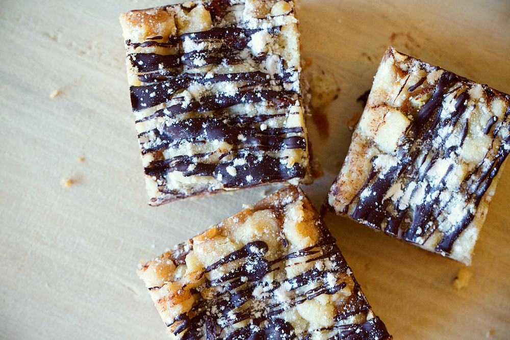 CHOCOLATE Gooey Caramel CHOCOLATE bars Tell Love and Party