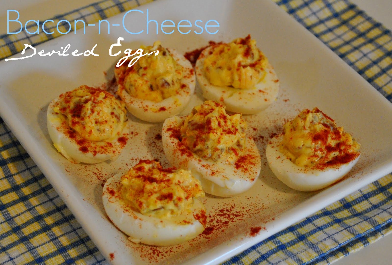 The Farm Girl Recipes BaconnCheese Deviled Eggs