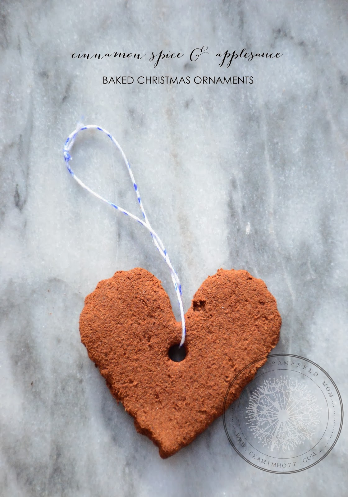 The Pampered Mom DIY Cinnamon Applesauce Ornaments