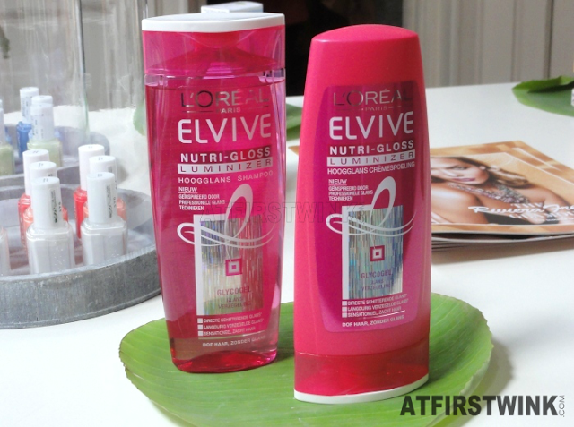 L'Oréal paris Elvive nutri-gloss luminizer shampoo and conditioner