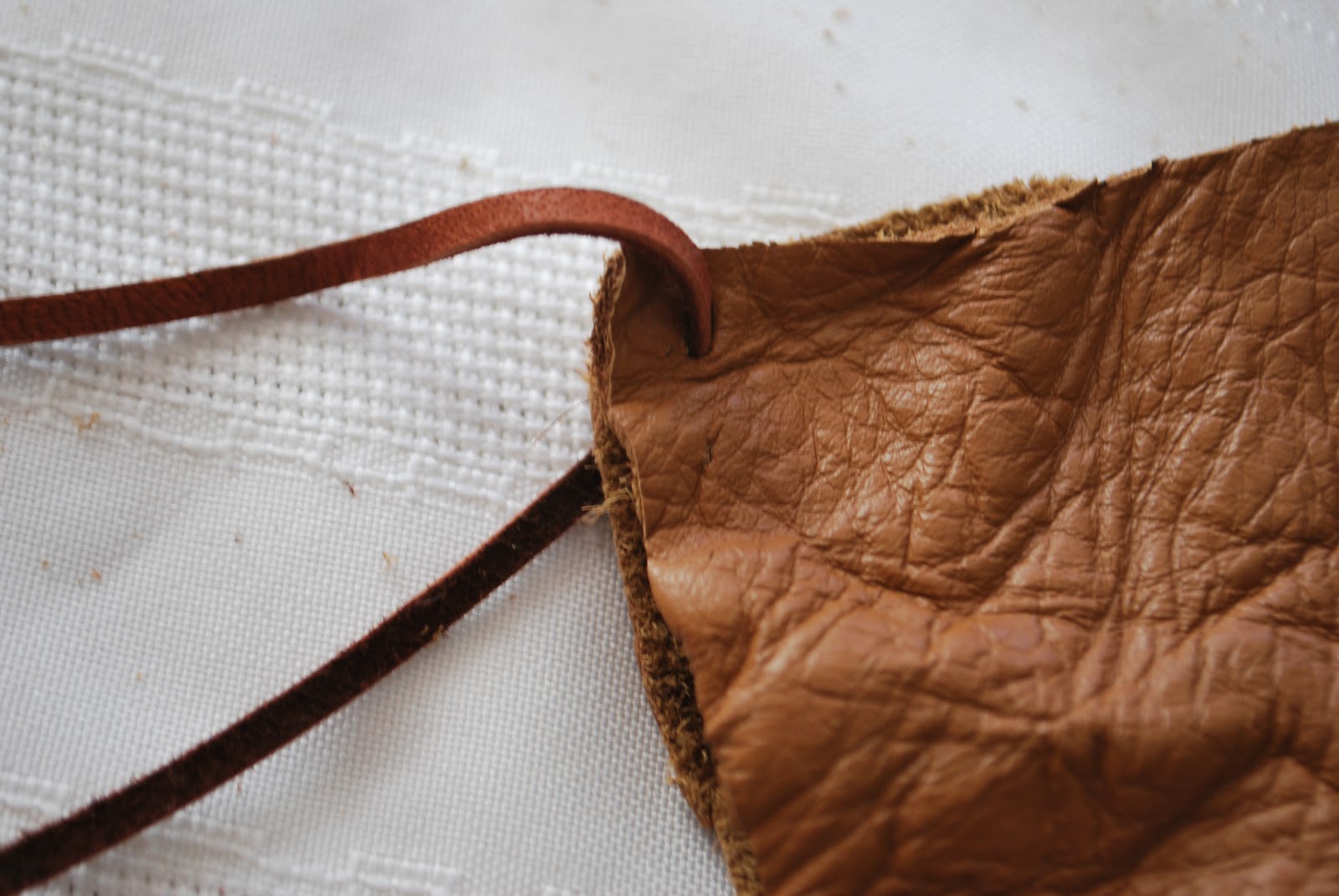 Crafty Tutorials Leather Pouch Necklace