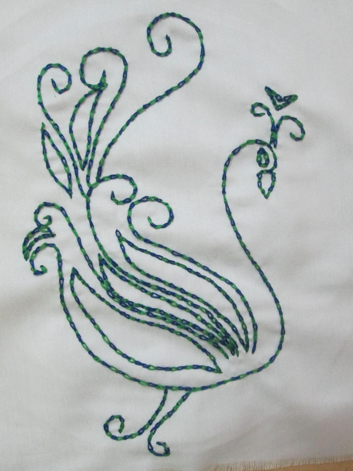 Viji's Craft Magic chain stitch.