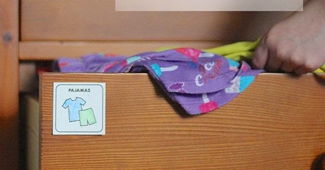 Helping Kids Grow Up: Drawer Labels For Independent And Organized Kids