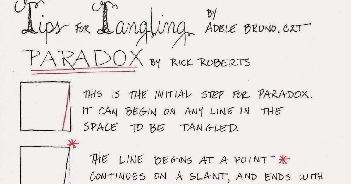 Tickled To Tangle Tips for Tangling Paradox
