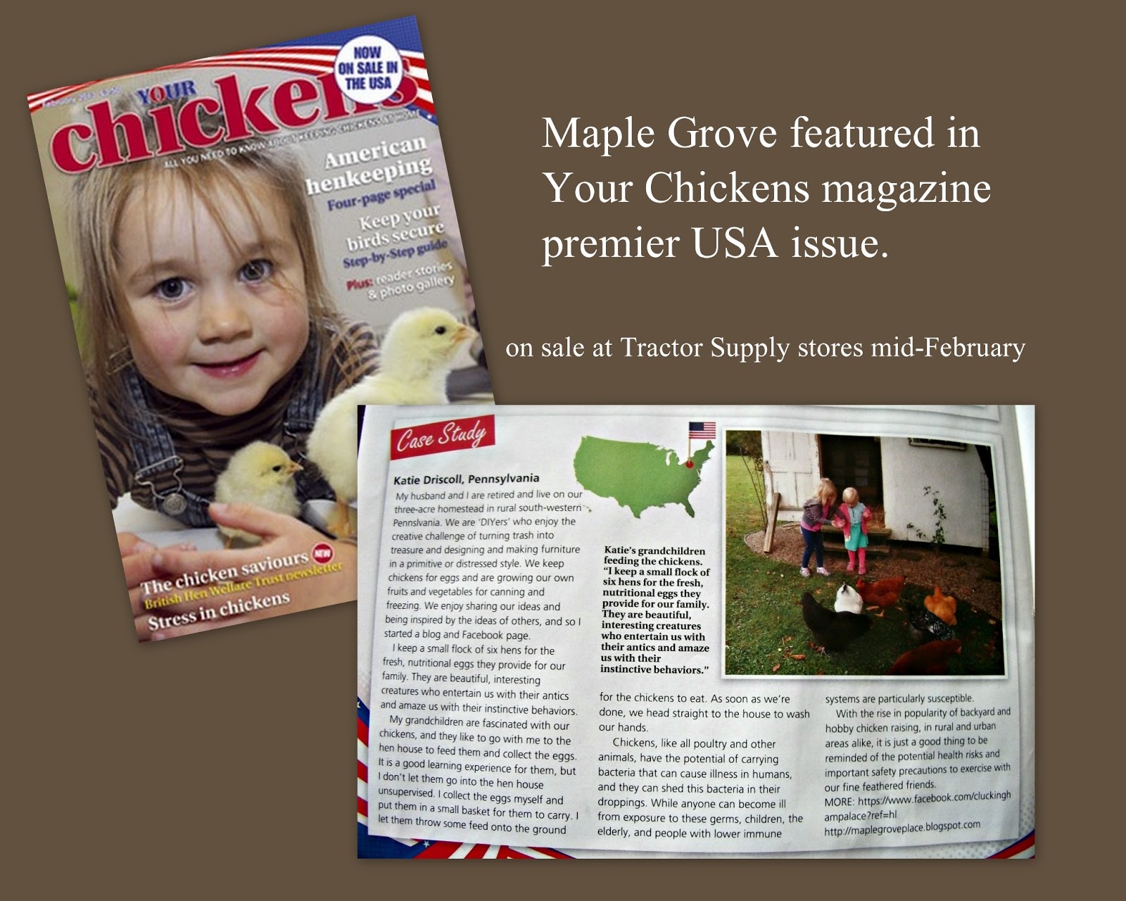 Maple Grove Maple Grove Featured in Your Chickens Magazine