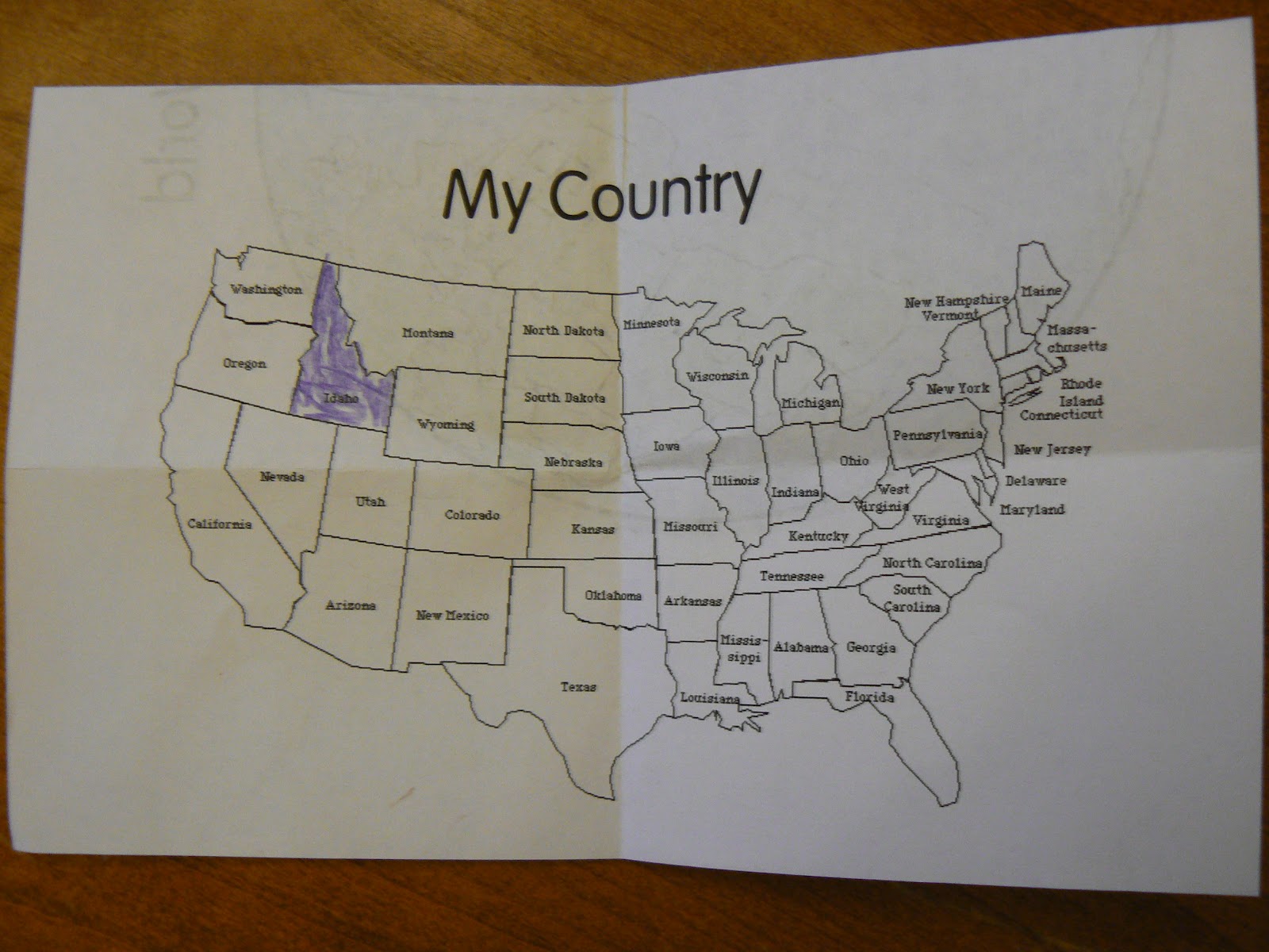 Mrs. T's First Grade Class: Me on the Map Book