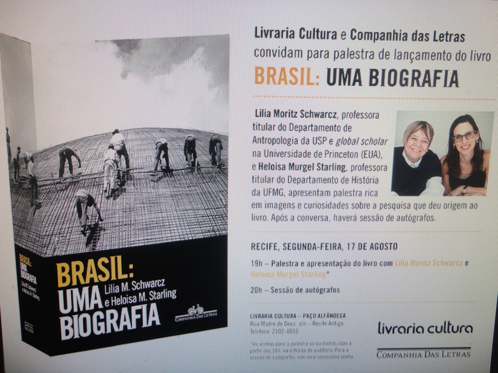 blog do pedro eloi Brasil uma biografia. Lília M. Schwarcz e Heloísa