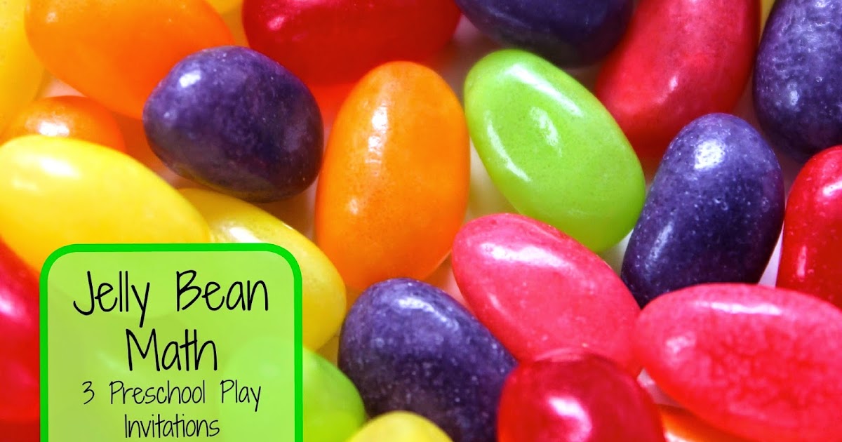 Kitchen Floor Crafts Jelly Bean Math (3 Preschool Play Invitations)