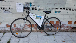 publicidad en bicicleta