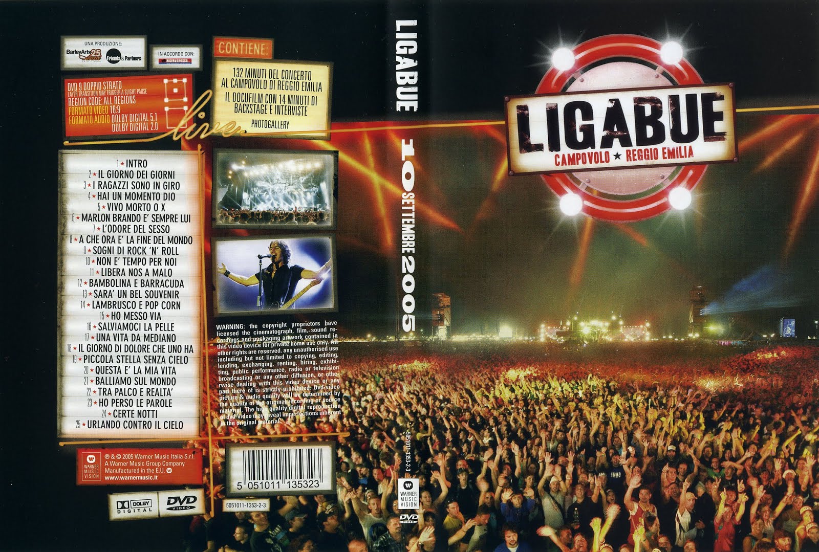 "Som Mutante": Luciano Ligabue "Campovolo" Reggio Emilia